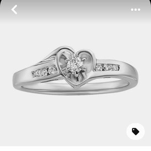 Fred Meyer Jewelers 1 8 Ct Tw Diamond Heart Engagement Ring and Wedding Band